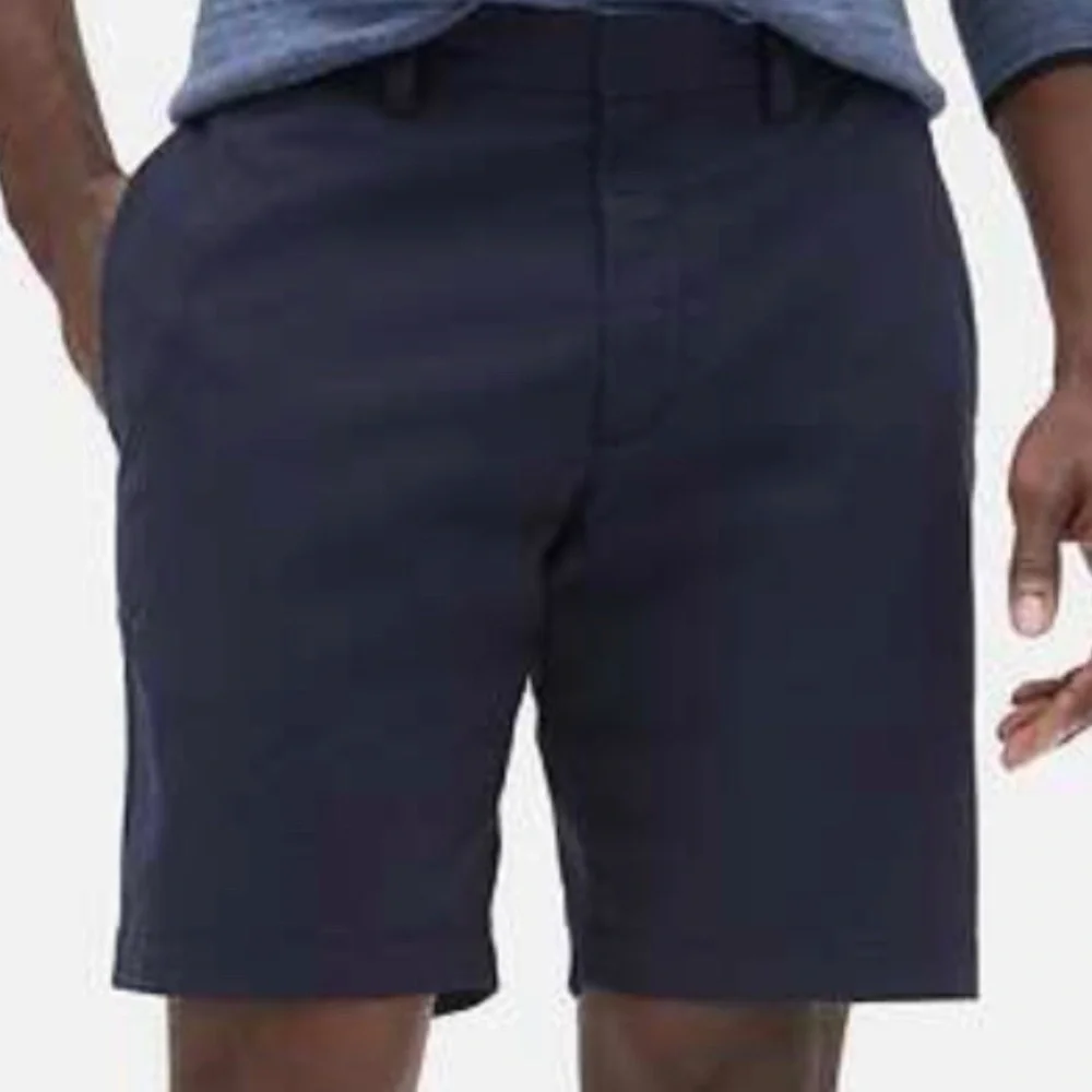 Banana Republic Dark Blue Flat Front Shorts